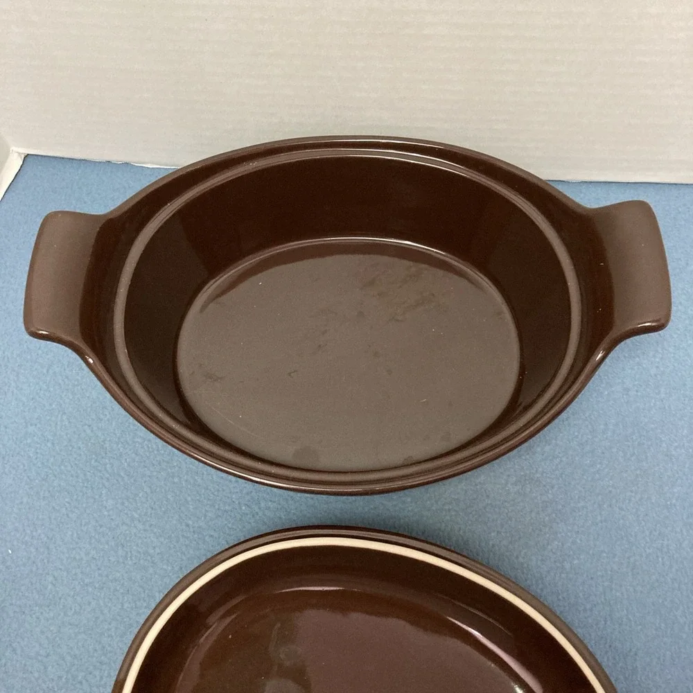 Longaberger Pottery Woven Traditions Chocolate 12